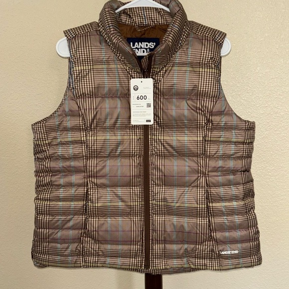 Lands End down puffer vest NWT - Picture 1 of 5